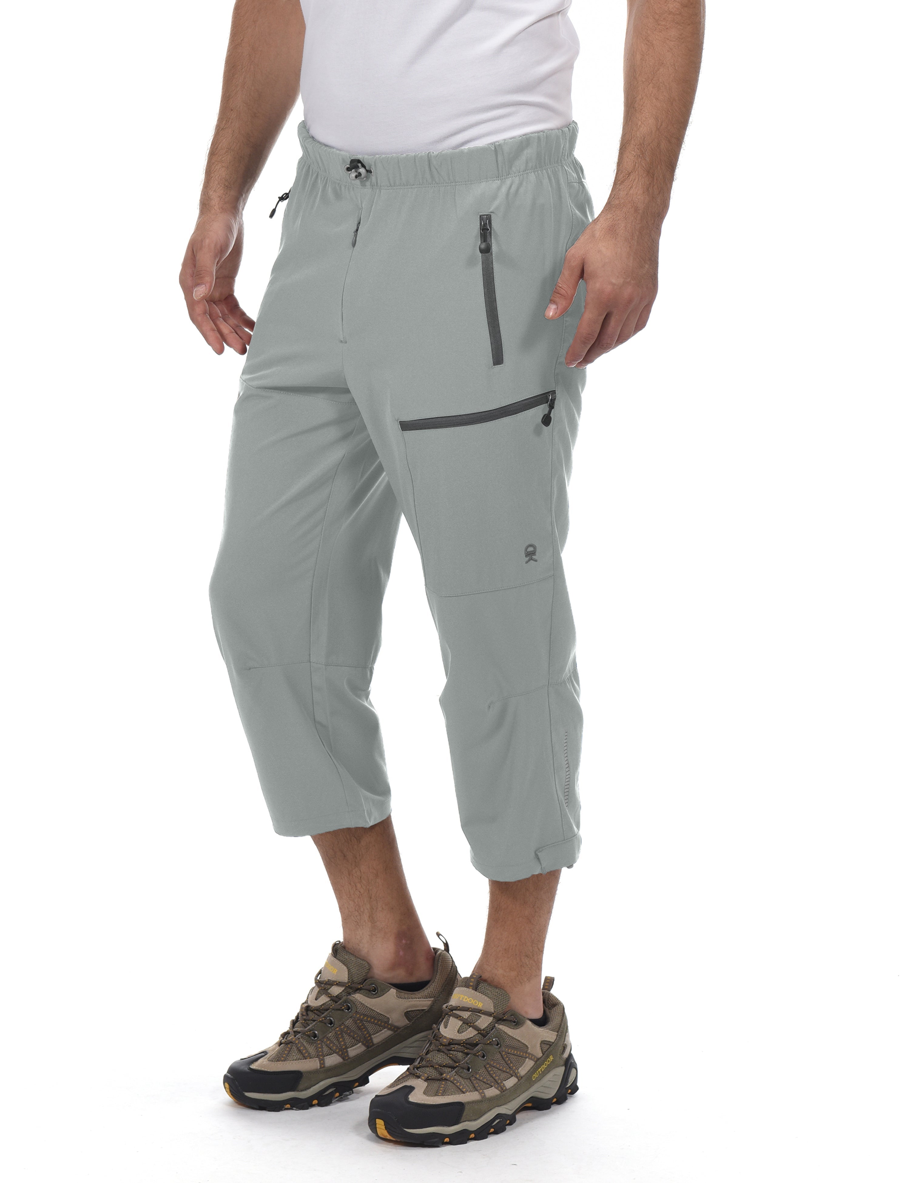 RYRJJ Mens Classic Cargo Shorts Mutlit-Pocket Casual Cotton Twill 3/4 Loose  Fit Below Knee Capri Cargo Short Pants(Yellow,M) - Walmart.com